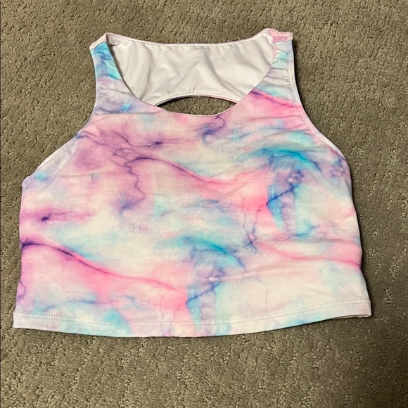 Kiava Tie-Dye Crop Top Gym to Swim - Picture 2 of 4